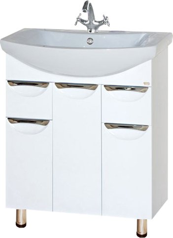 Тумба с раковиной Misty Лаванда 70 с ящиками - 2