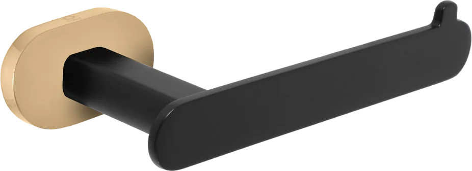 Держатель туалетной бумаги Rav Slezak Yukon черный - золото YUA0402CMATZ - 0