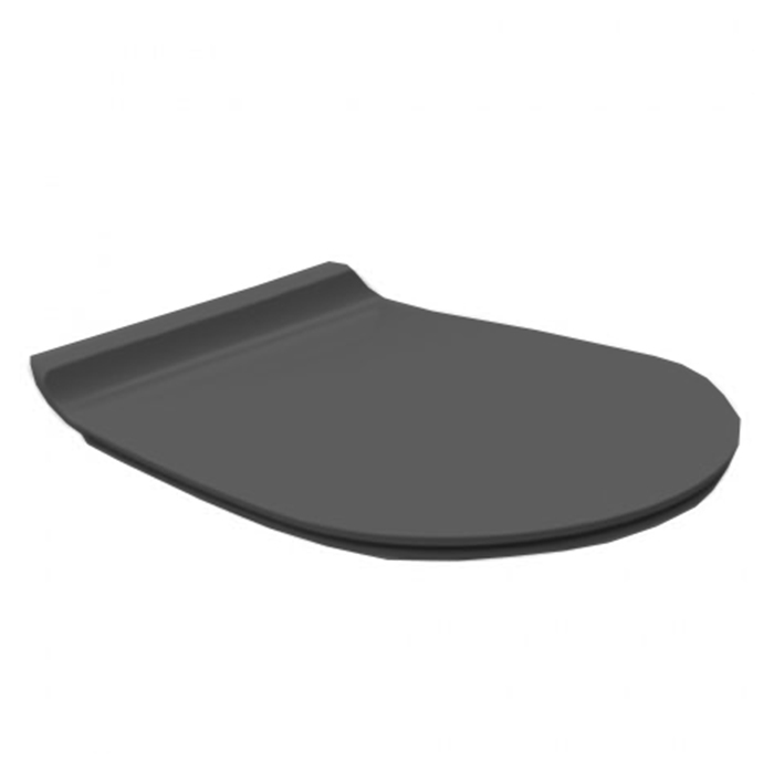 SIMAS Vignoni Сиденье для унитаза VI18/VI21/VI01, с микролифтом, цвет nero matt/хром VI004nero matt/cr - 0