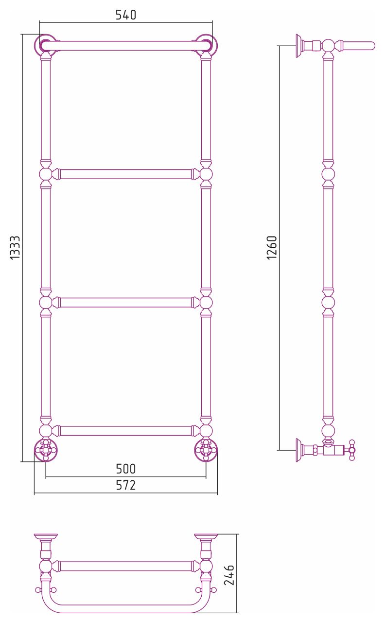 Полотенцесушитель водяной ДР 