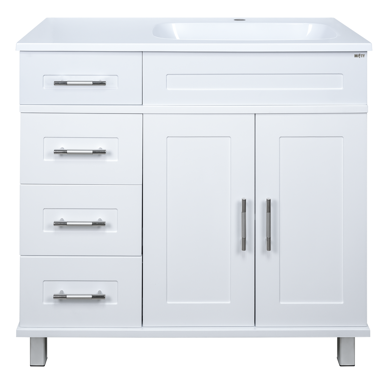 Комплект мебели Misty Купер 90 R белый - 2