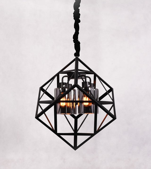 Подвесная люстра LUMINA DECO Brutte LDP 11339-4 BK - 1