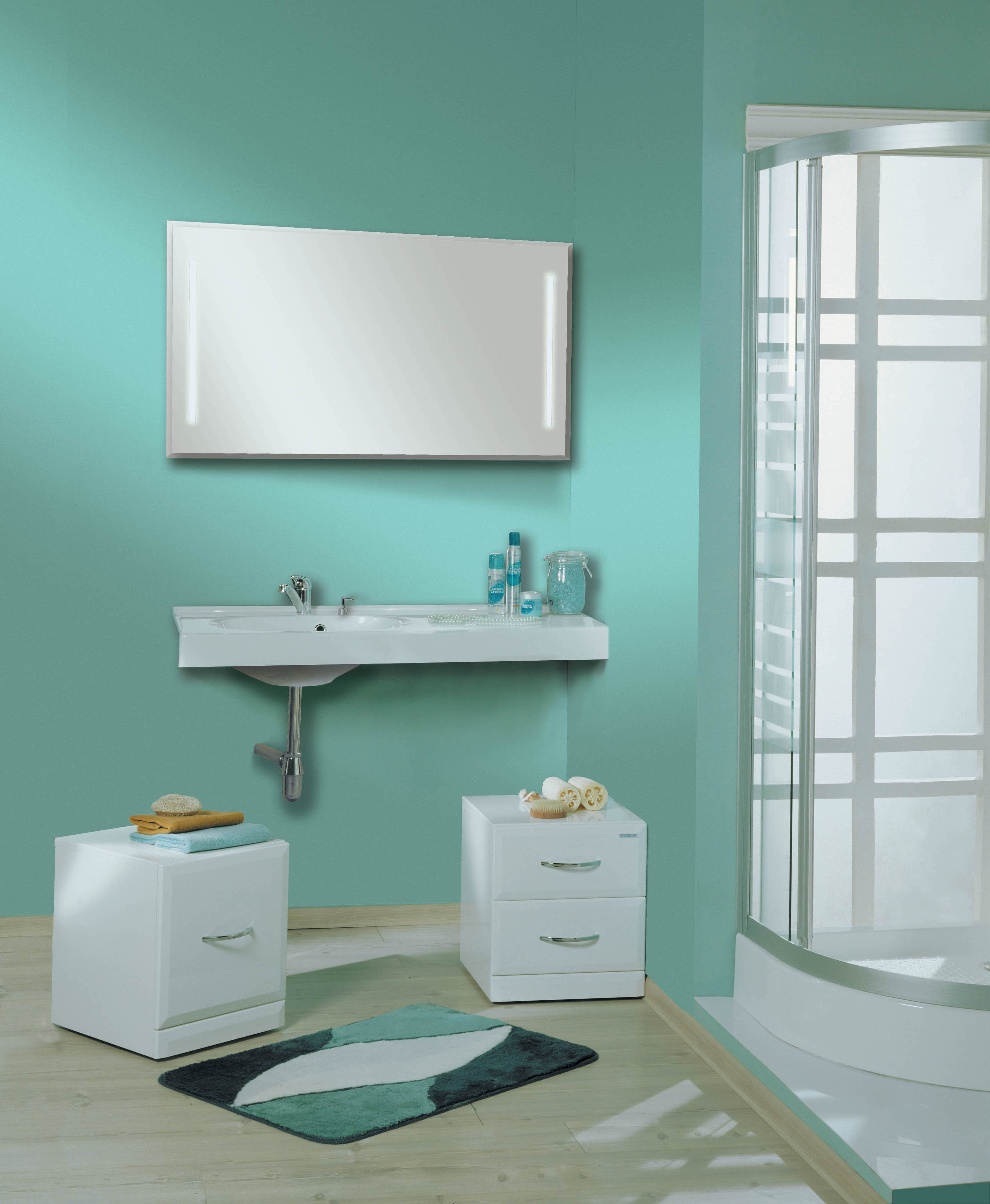 Зеркало Aquaton Отель 100 с подсветкой с функцией антипар 1A107402OT010 - 2