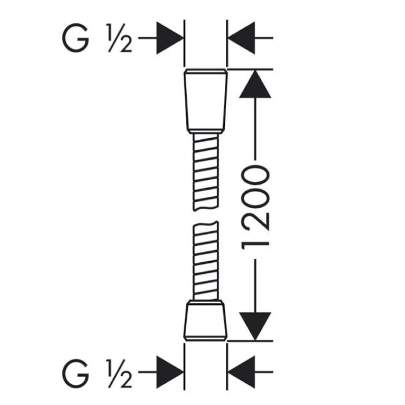 Душевой шланг Lemark LE8022S-Black Черный - 1
