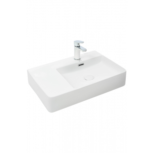Раковина накладная Weltwasser WW ELBACH 2223 R 60.5 белый  10000004572 - 0
