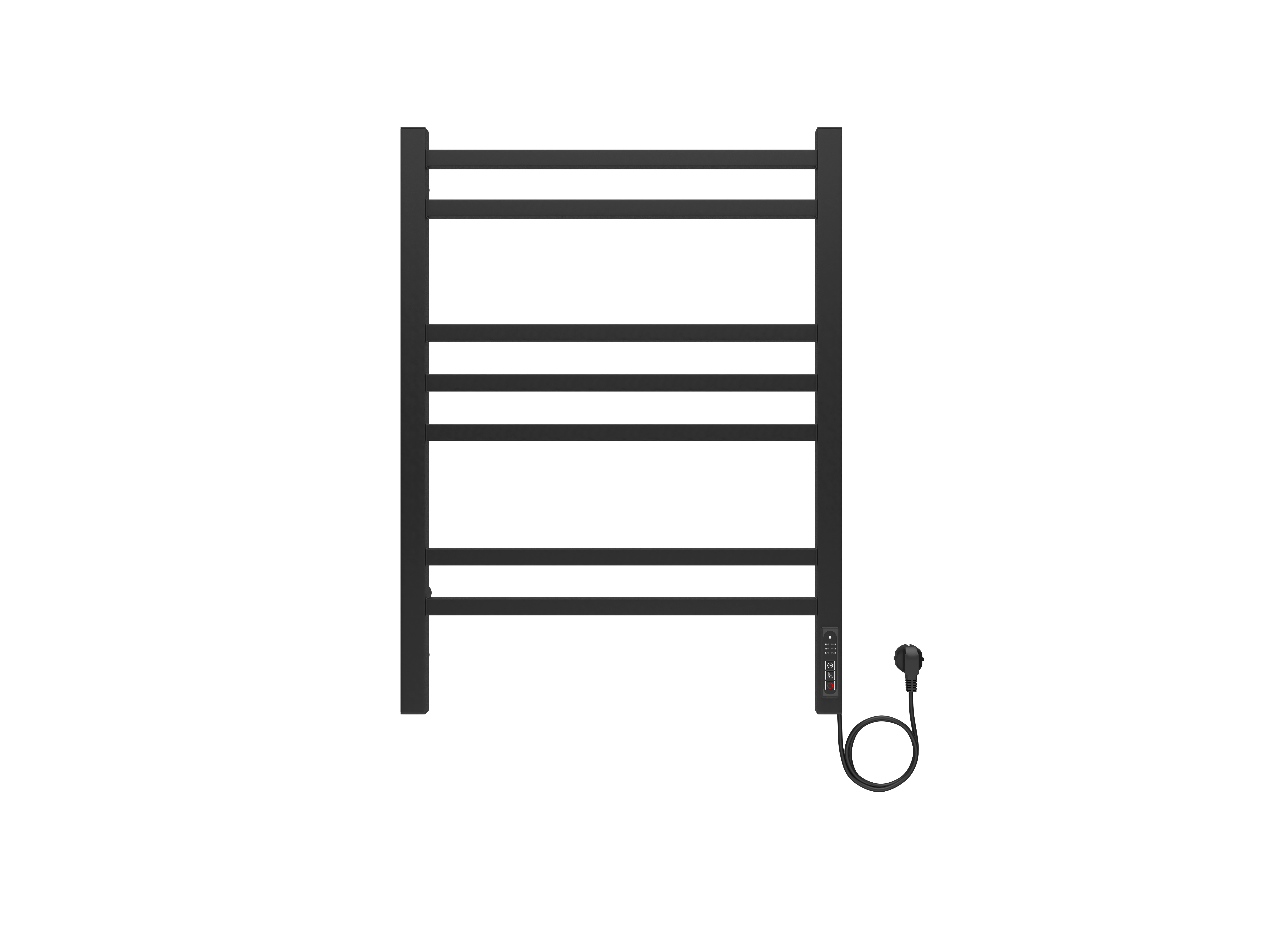 Полотенцесушитель электрический Aquatek Альтаир П7 500х700, quick touch, черный муар AQ EL KP0770BL - 0