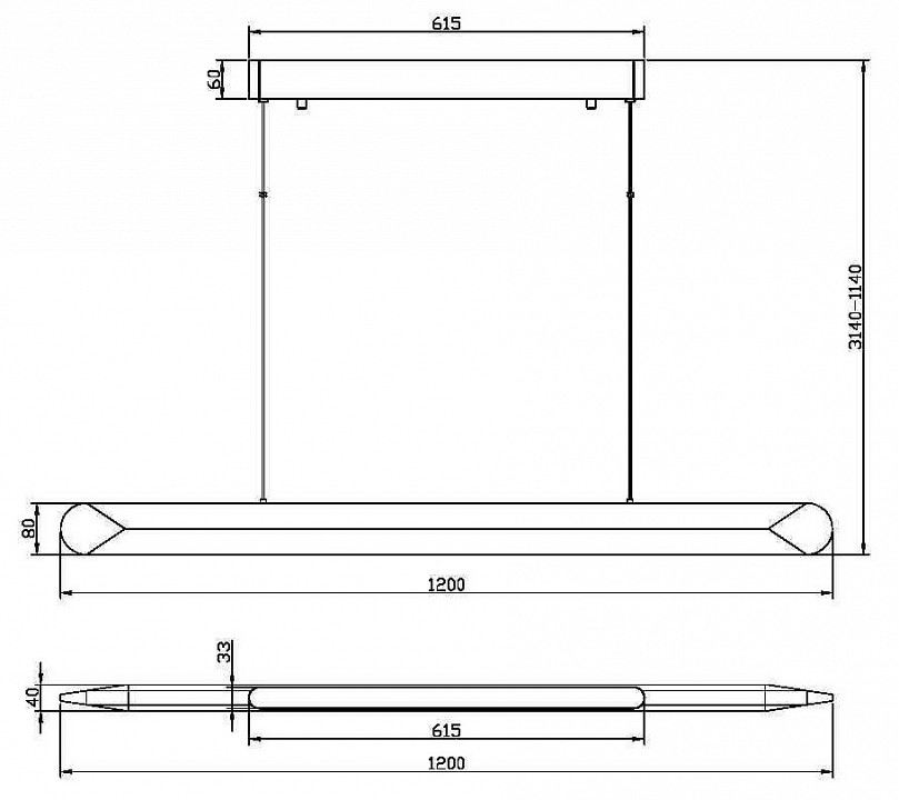 Подвесной светильник Maytoni Motion MOD276PL-L40B3K - 2