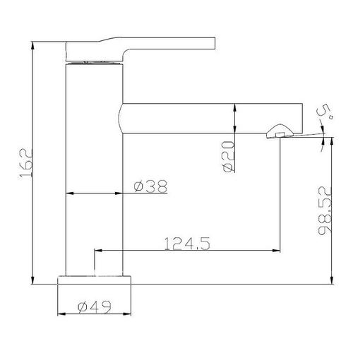 Смеситель для раковины BelBagno Etna сатин  ETN-LVM-IN - 1