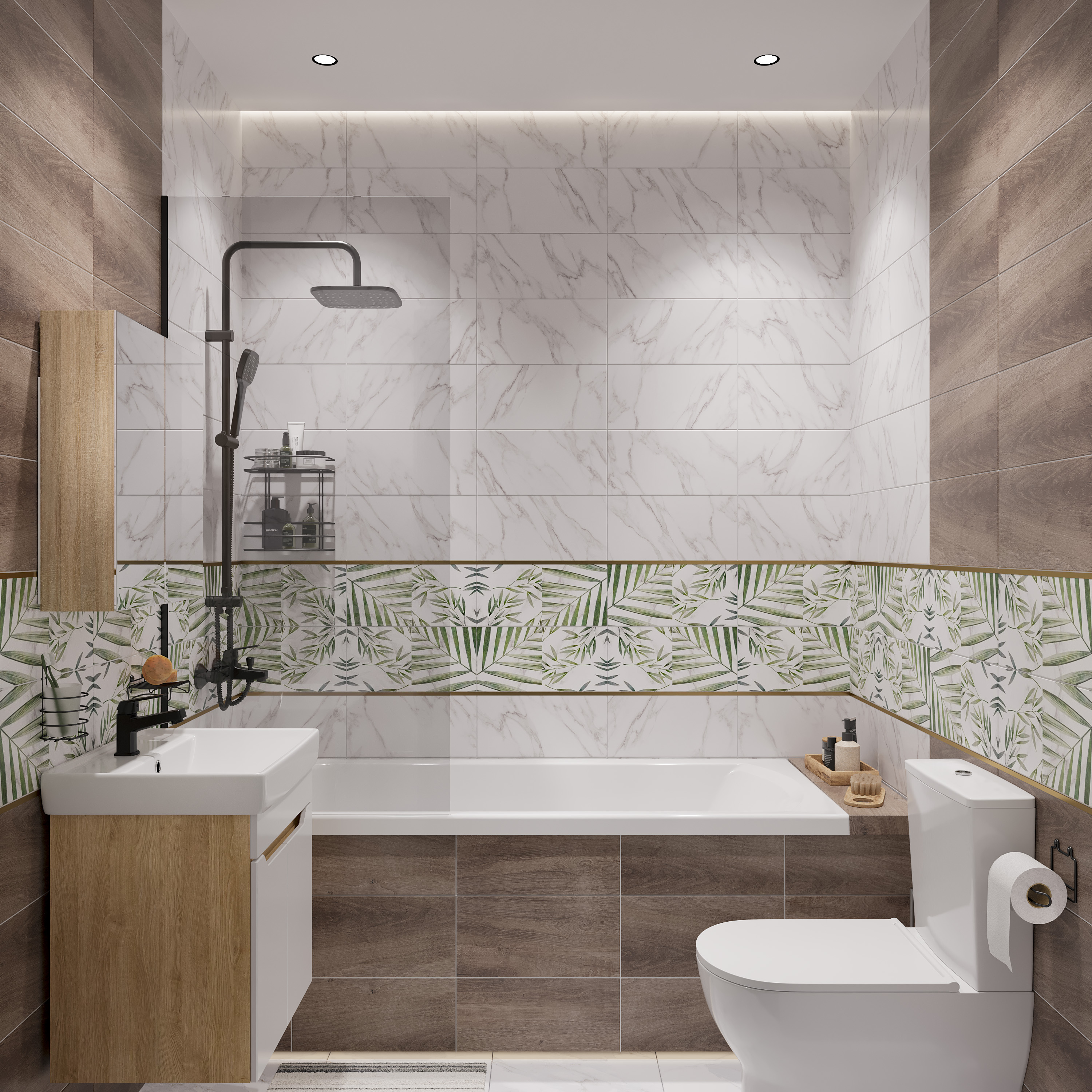 Смеситель для ванны с душем DIWO Смоленск SM-03b черный, однорычажный, настенный, российский - 9