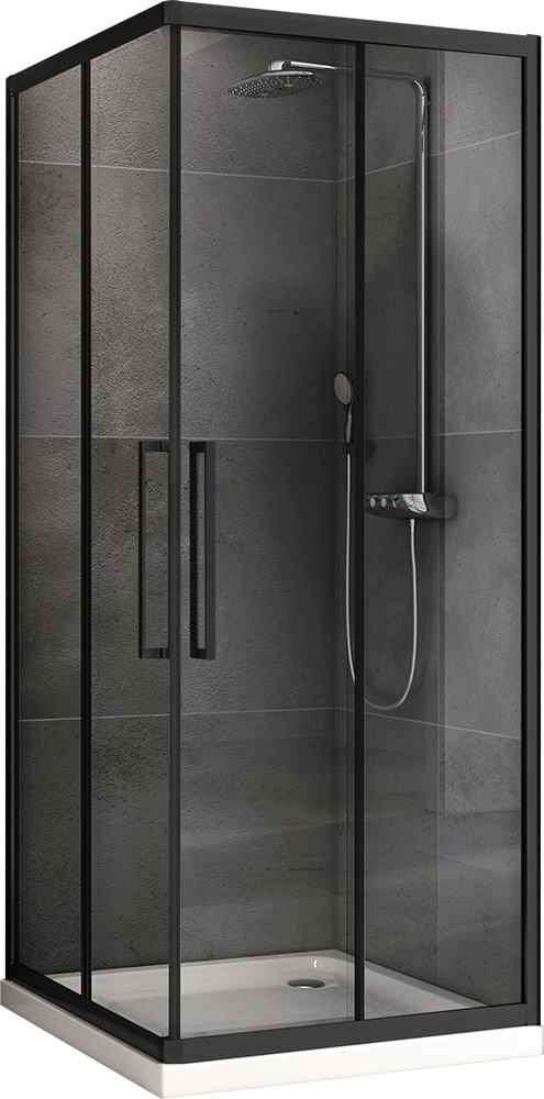 Душевой уголок Abber Schwarzer Diamant  AG02090BH - 0