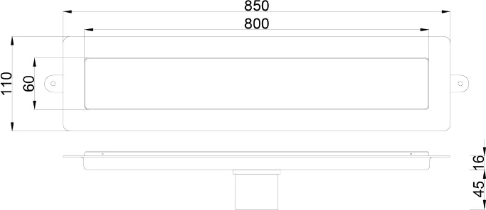 Душевой лоток Armadi Art Premium Linear 80 золото матовый 982-80-MG - 4