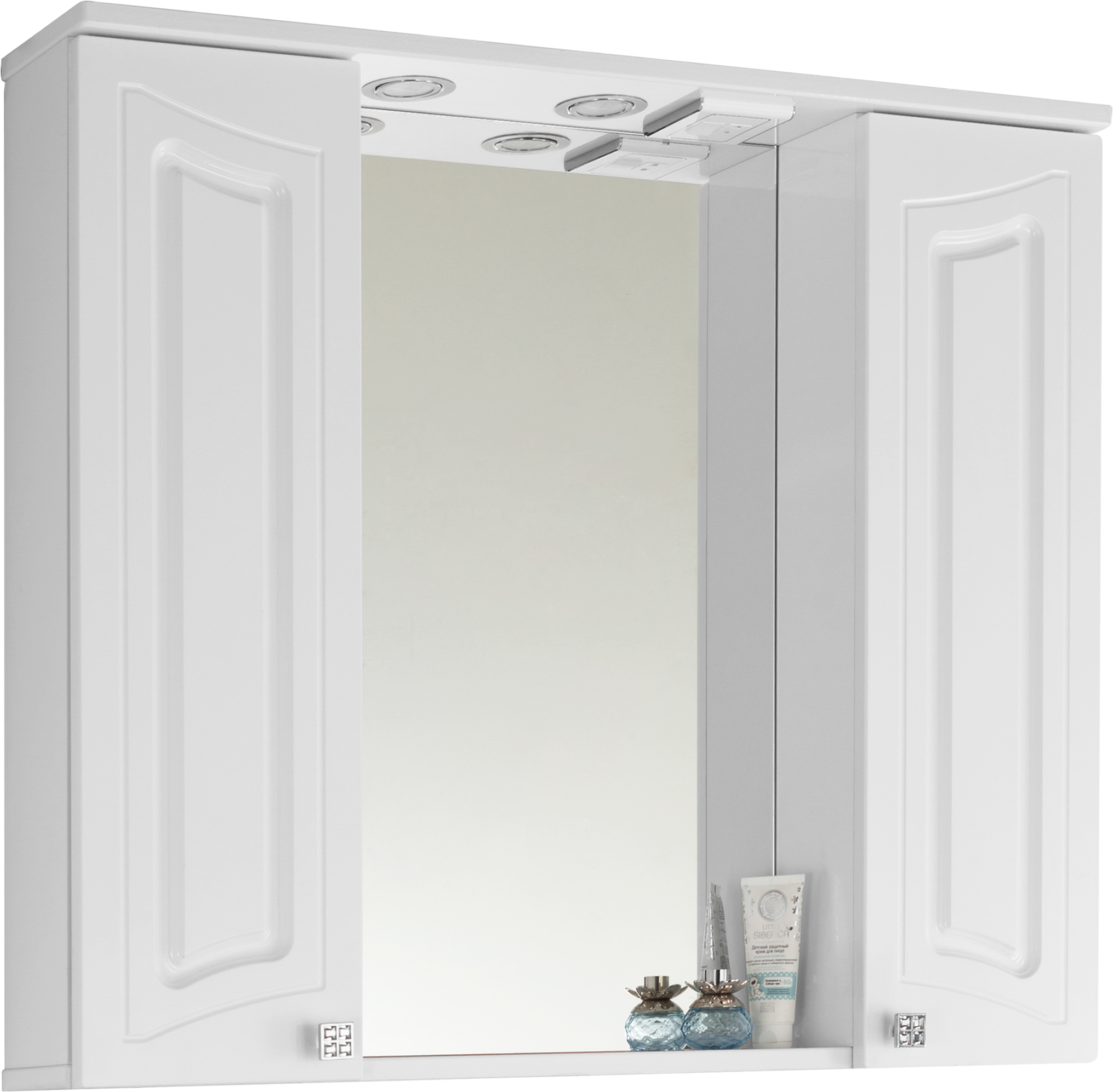 Зеркало-шкаф Vod-Ok Адам 90 белый 4461 - 0