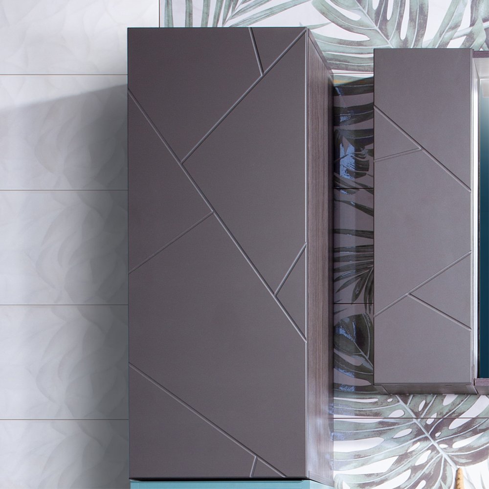 Шкаф Бриклаер Кристалл 90 софт графит 4627125414626 - 0