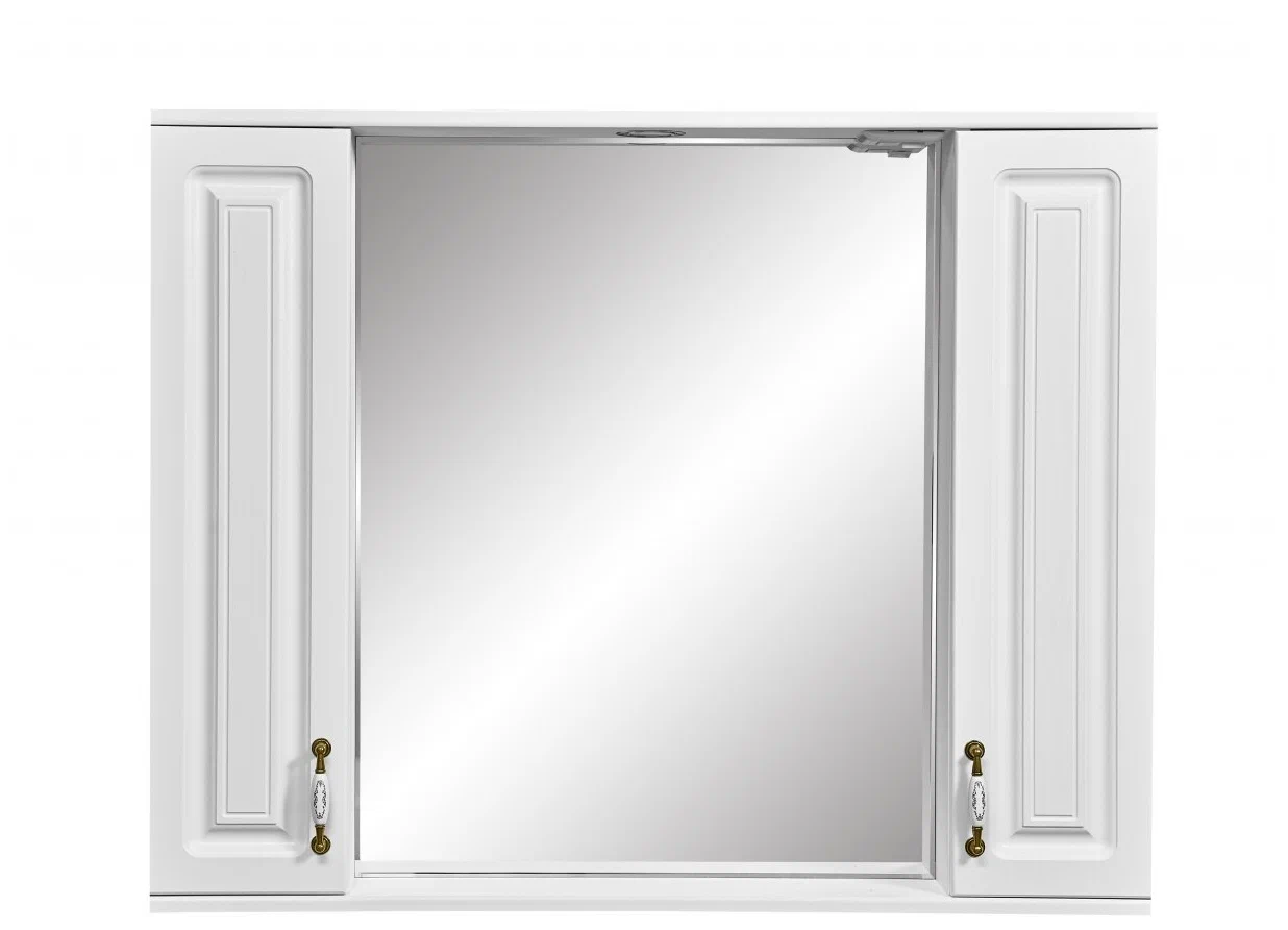Зеркало-шкаф Stella Polar Кармела 100 с подсветкой белый  SP-00000187 - 1