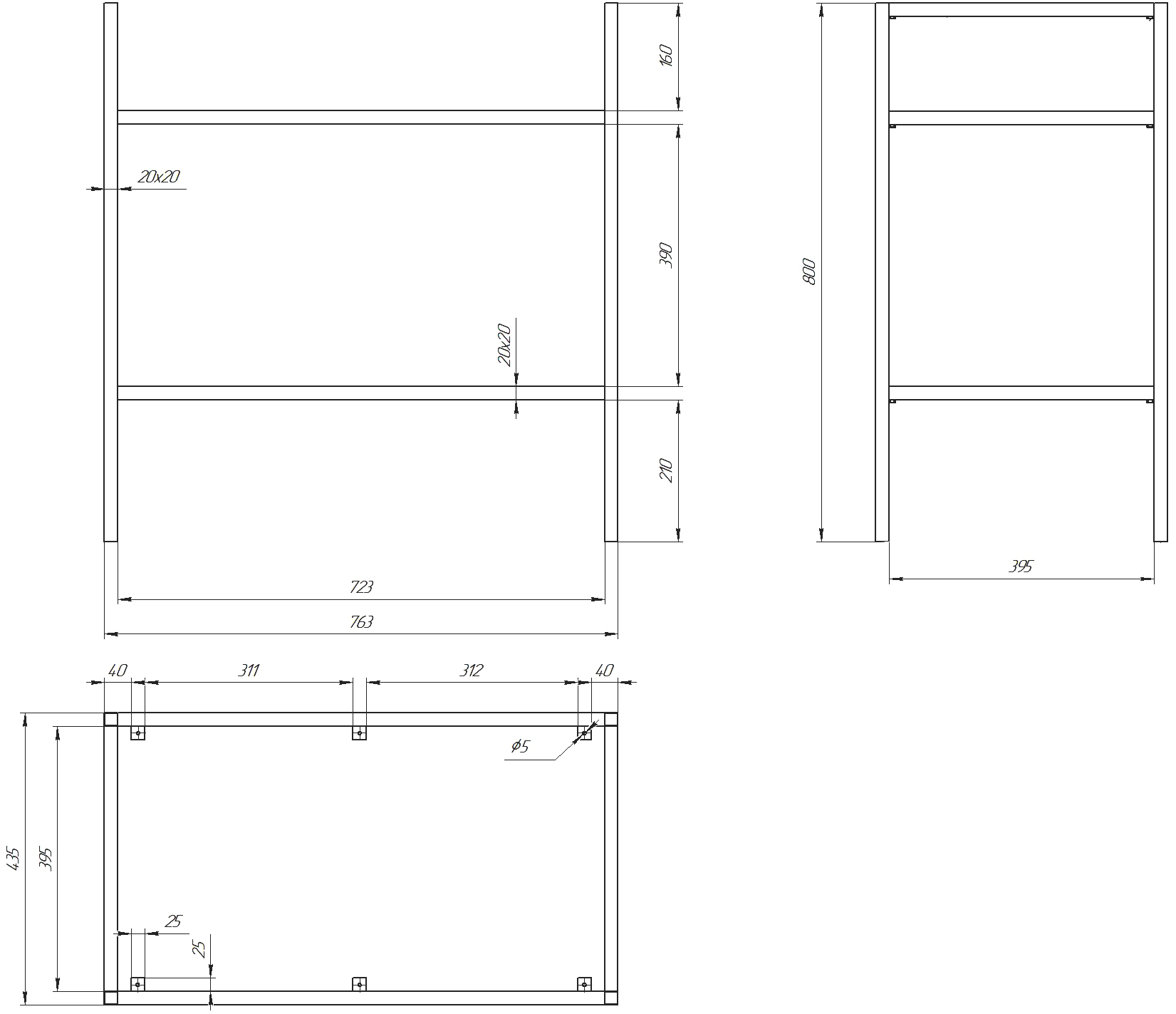Консоль DIWO Смоленск 80 с раковиной Moduo 80 483976 - 6