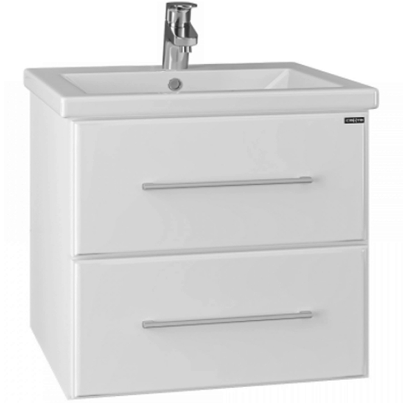 Тумба с раковиной подвесная Санта Омега 60 белый - 4