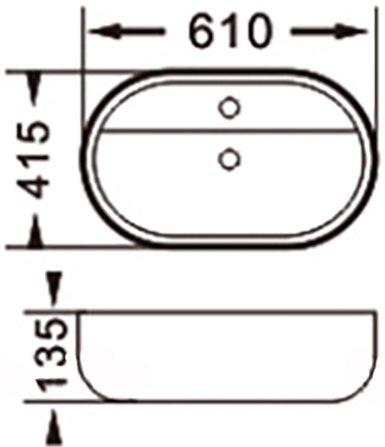 Раковина Gid D1346 - 3