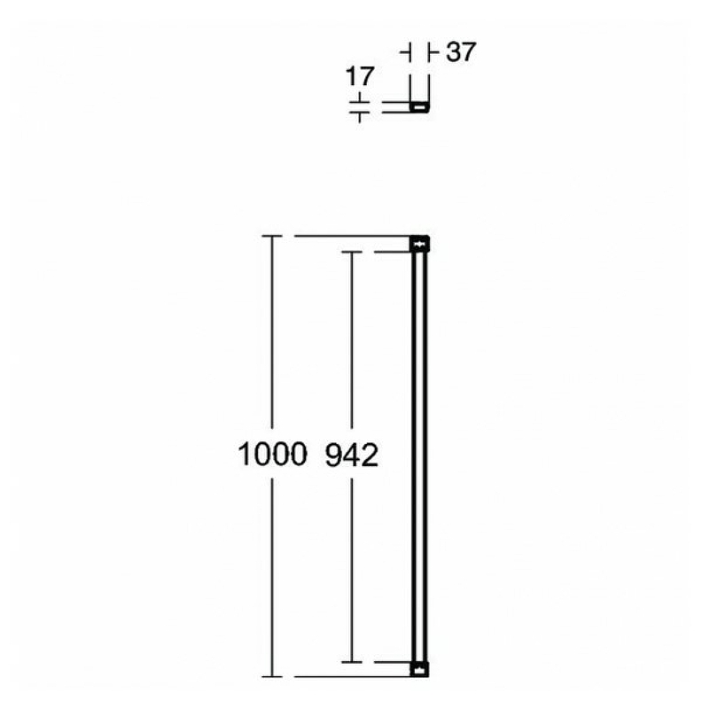 Кронштейн для душевого ограждения Ideal Standard Connect черный  K9380V3 - 2