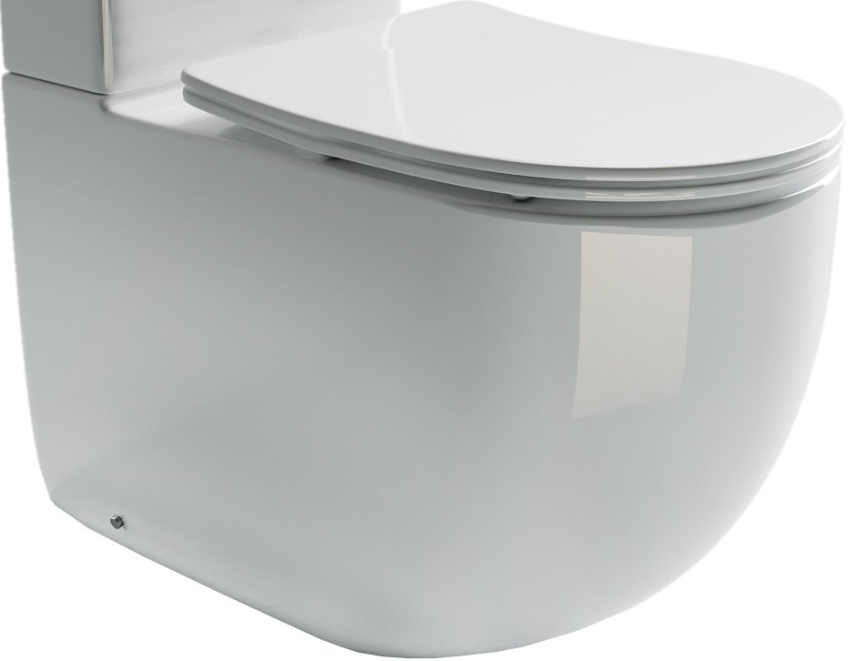 Чаша для унитаза-компакта Ceramica Nova Metropol с крышкой-сиденьем CN4001-B - 0