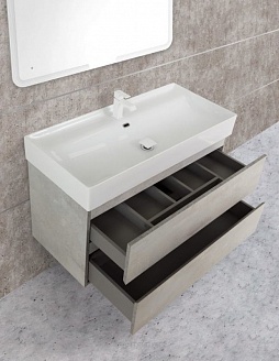 Тумба под раковину Cezares Molveno 46 100х50 Bianco Ghiaccio  MOLVENO 46-100-2C-SO-BG - 1