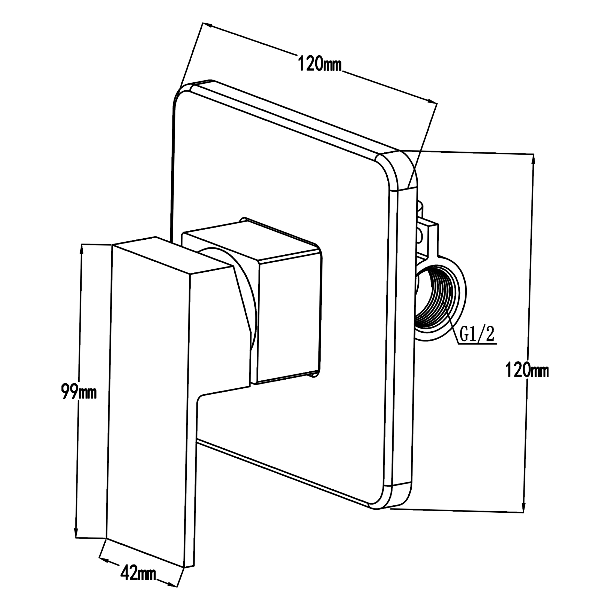 Swedbe Platta Гигиенический душ со встроенным смесителем 5526 - 4