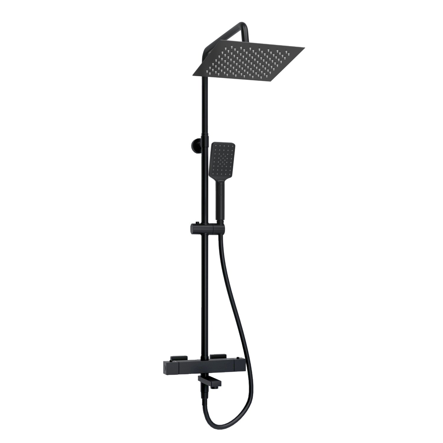 Душевая система WasserKraft 25 с термостатом черный матовый A299.255.130.BM Thermo - 0