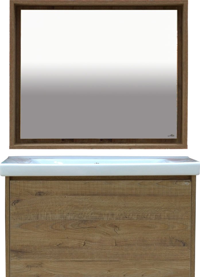 Мебель для ванной Misty Даллас 100 подвесная, светлое дерево 641259 - 0