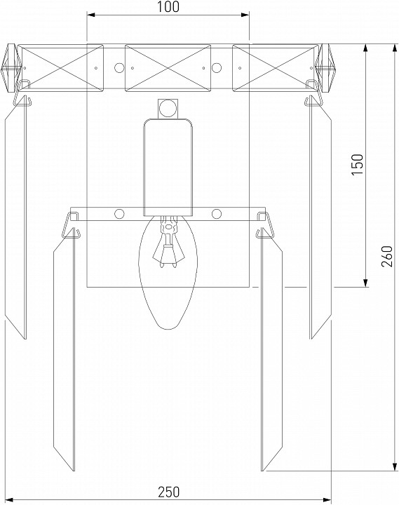 Накладной светильник Eurosvet Elegante 10130/1 золото/прозрачный хрусталь Strotskis - 1
