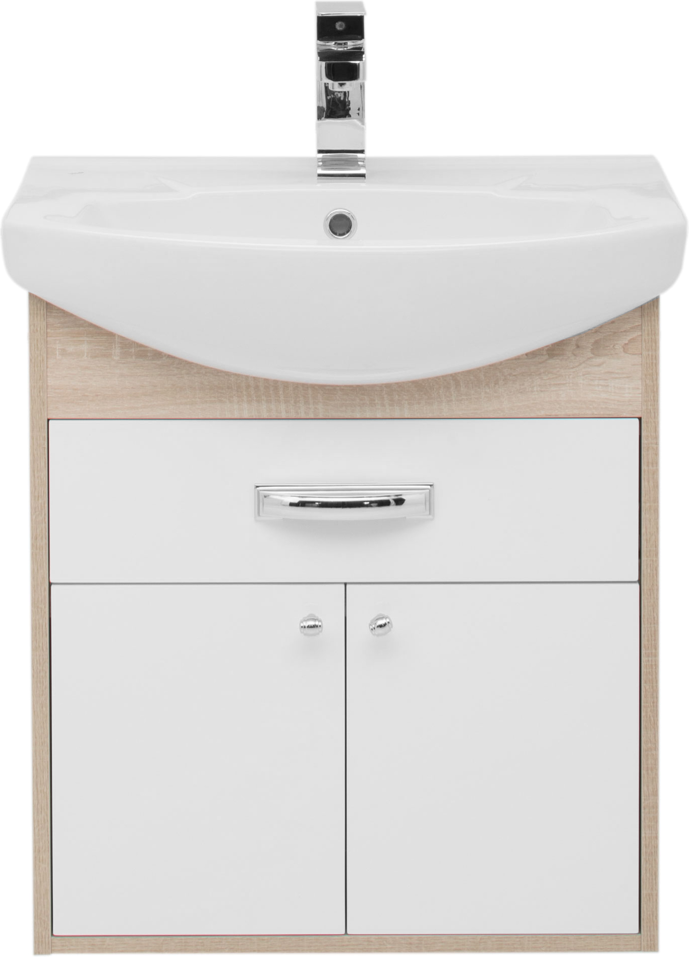 Тумба с раковиной Aquanet Грейс 60 1 ящик, 2 фасада, дуб сонома 198373 - 3