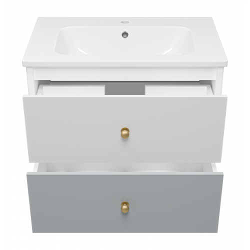 Тумба под раковину Brevita Анастейша 80х57 серый  Ана-06080-01-012Я - 2