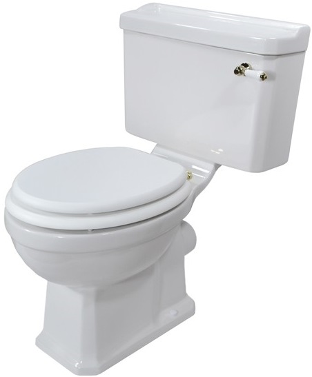 Унитаз напольный Magliezza Retro с боковой ручкой, цвет золото - 1