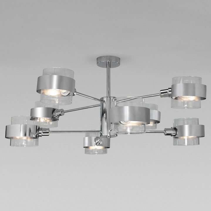 Люстра на штанге Eurosvet Arcada 70127/8 хром - 0