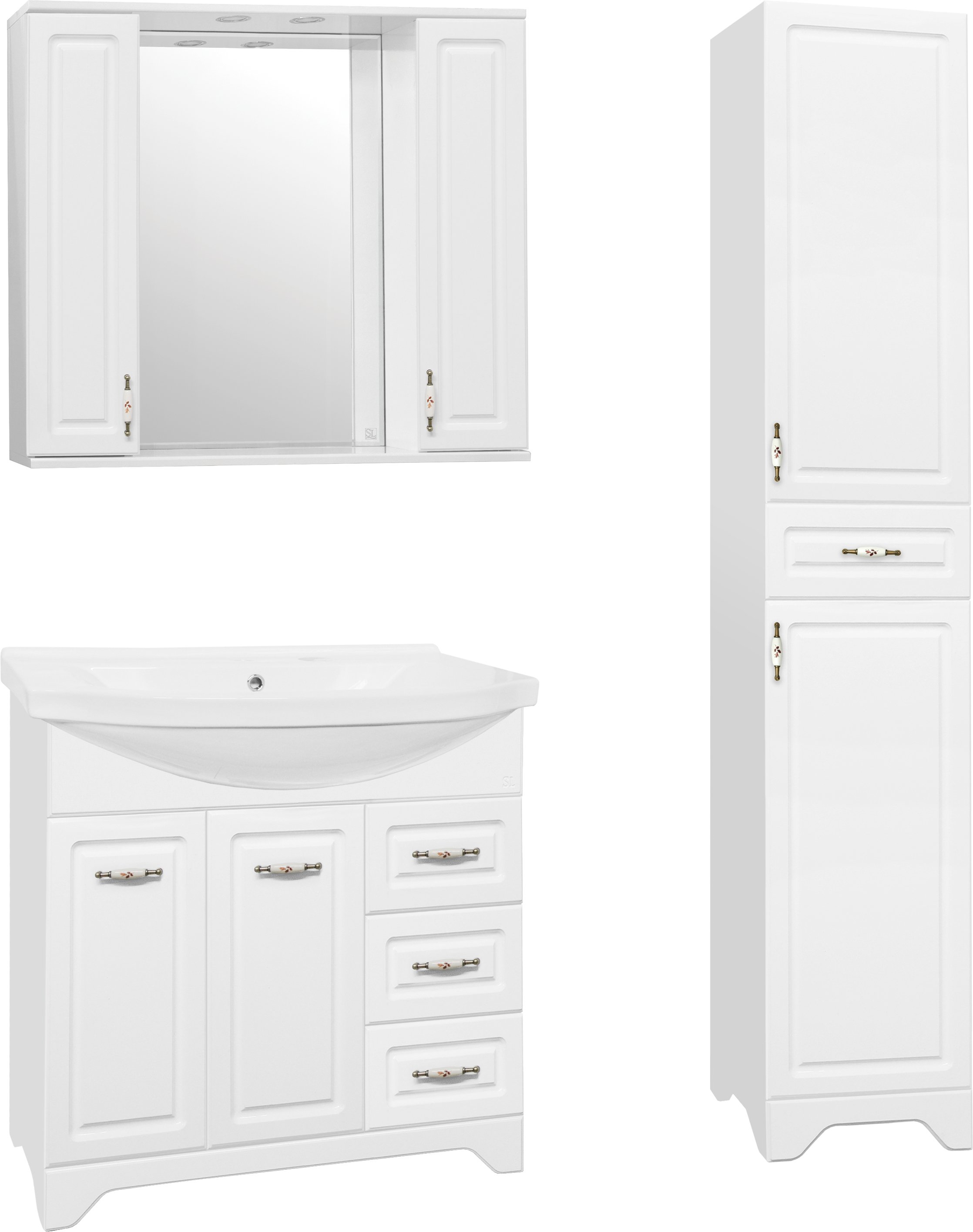 Зеркало-шкаф Style Line Олеандр-2 90 см  ЛС-00000242 - 2