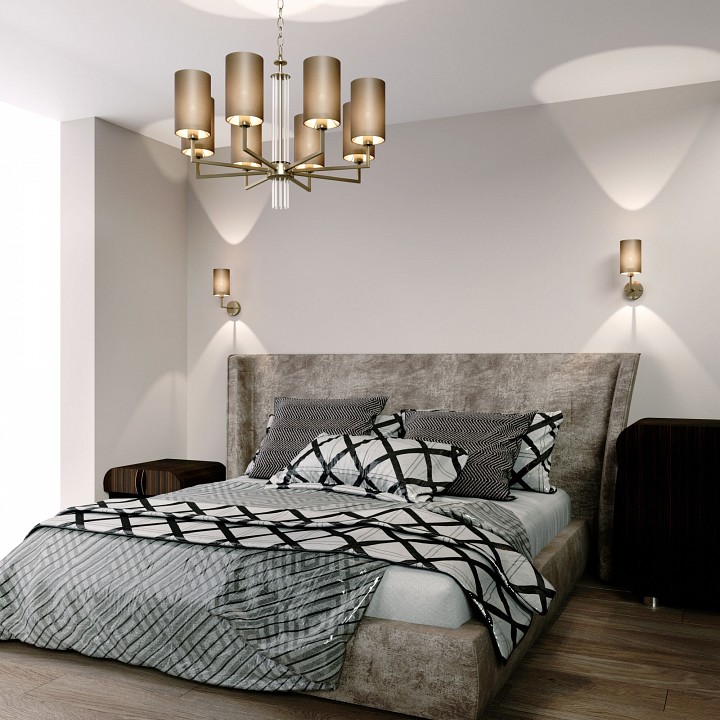 Подвесная люстра Eurosvet Soffio 60134/8 никель - 2