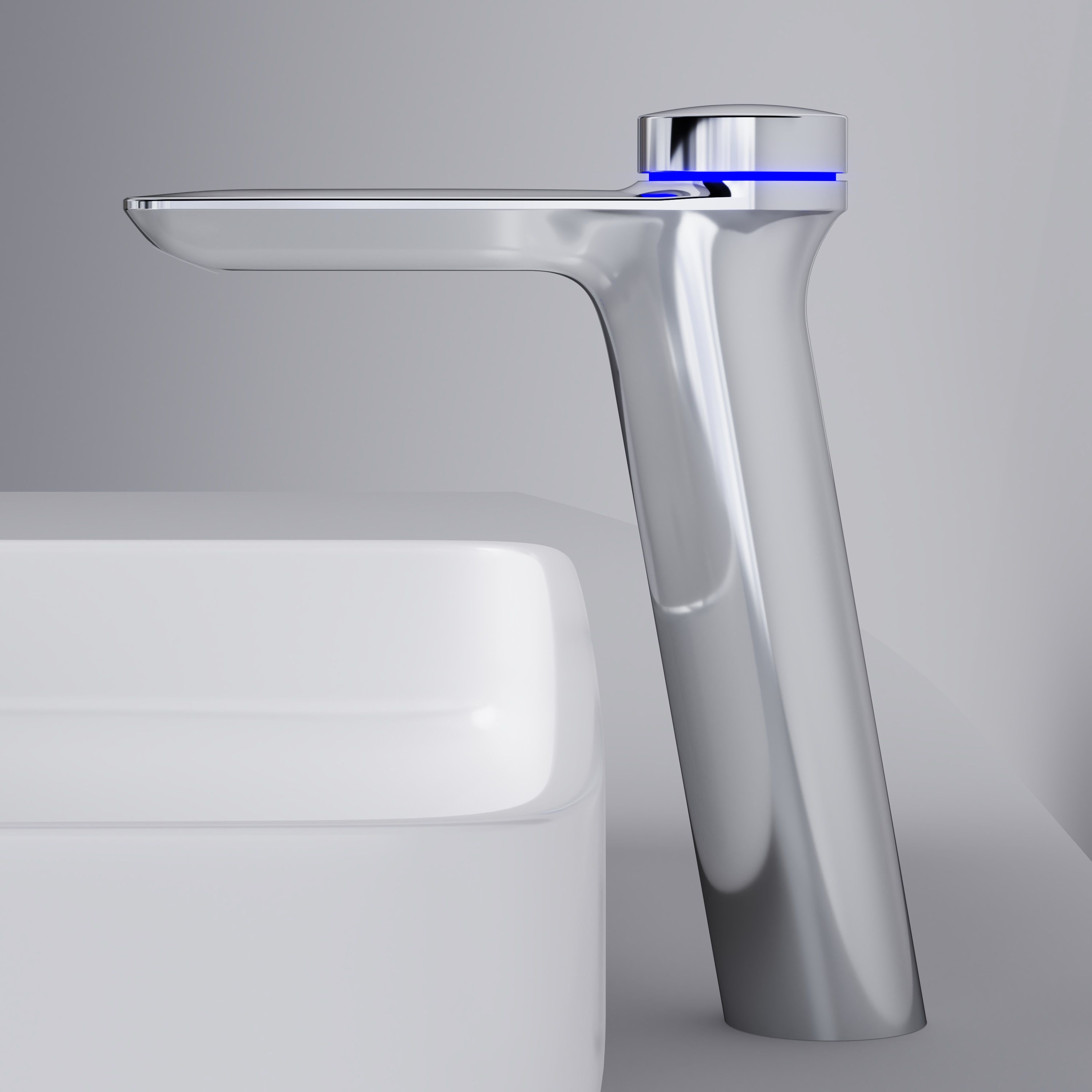 Термостат Am.Pm Inspire V2.0 F50A93400 TouchReel электронный, для раковины, с донным клапаном - 5