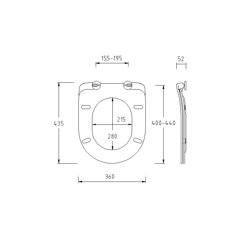 Сиденье для унитаза Esbano Lotus с системой микролифт, белый  ZAESUPLOTUW - 1