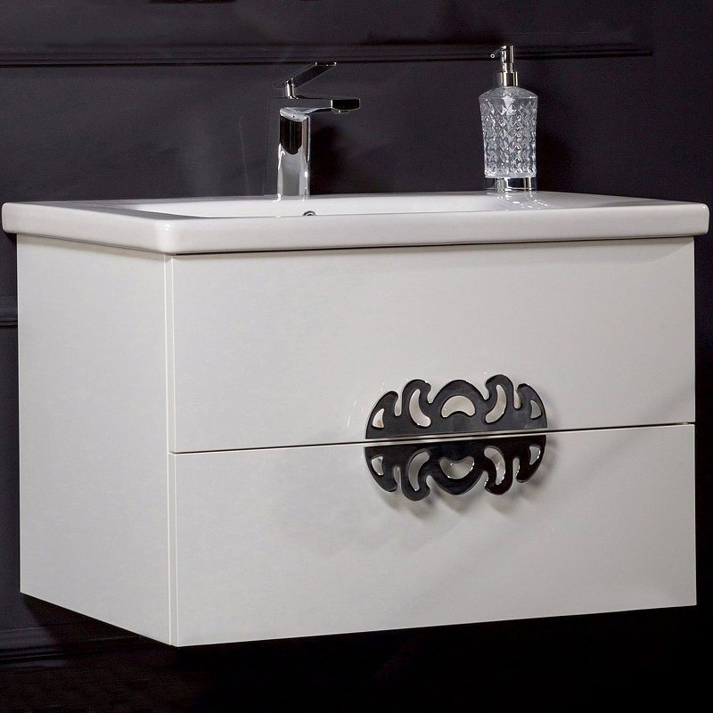 Тумба под раковину Armadi Art NeoArt 80 раковина моноблок белый 830-080-WH - 0