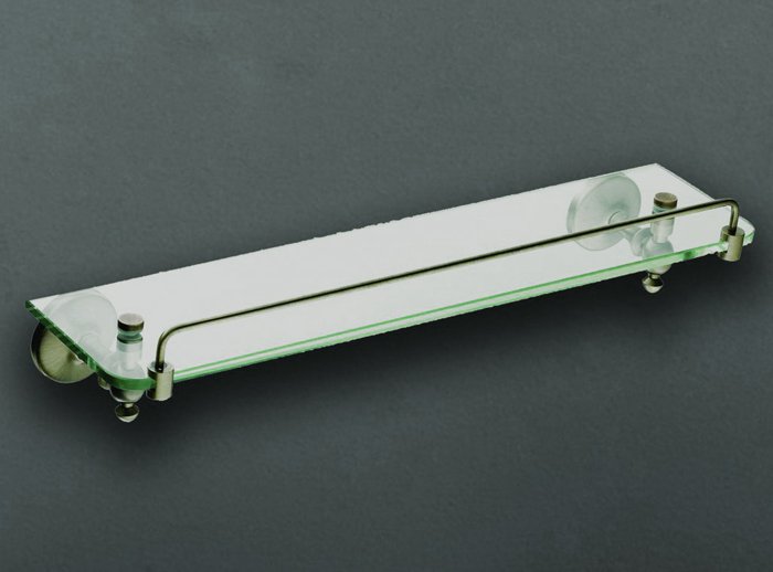 ANTIC AM-E-2682AL Полка стеклянная, хром - 0