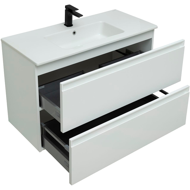 Тумба под раковину Allen Brau Eclipse 100 белый матовый 1.E1003.WM - 7