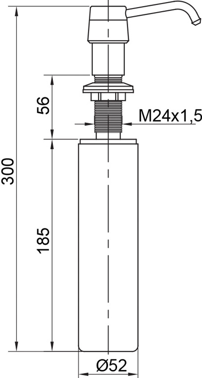Дозатор Veragio Sbortis VR.SBR-8441.CR хром - 1