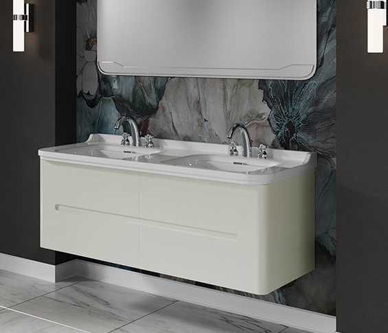 Тумба под раковину Kerasan Waldorf 150 bi vaniglia matt  925430 - 0