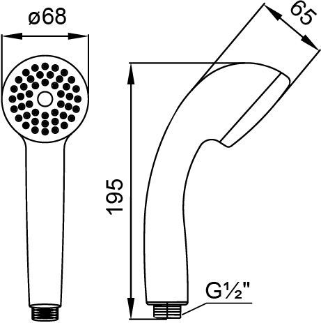 Душевая лейка Milardo 1401F68M18 - 6