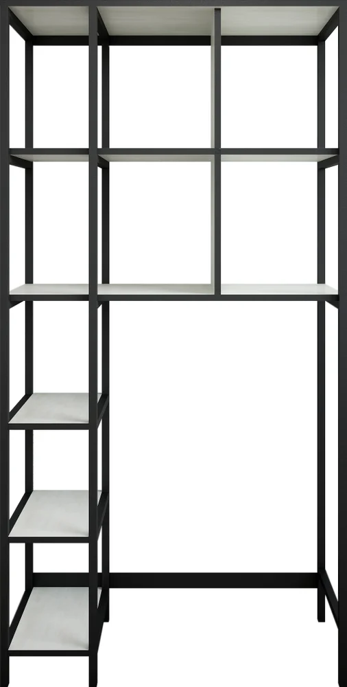 Шкаф Sanflor Лофт 170х86 черный муар  С08089 - 2