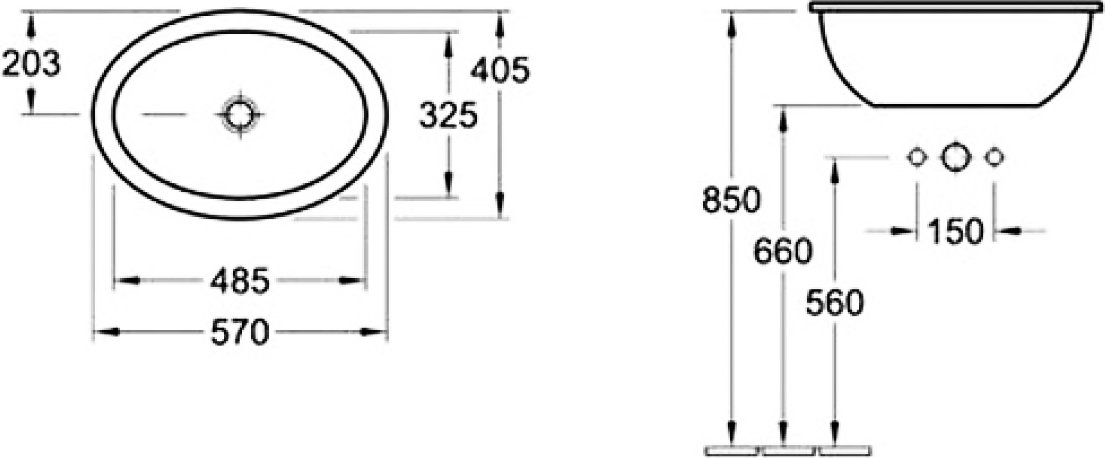 Раковина Villeroy & Boch Loop & friends 6155 20 01 alpin 61552001 - 6