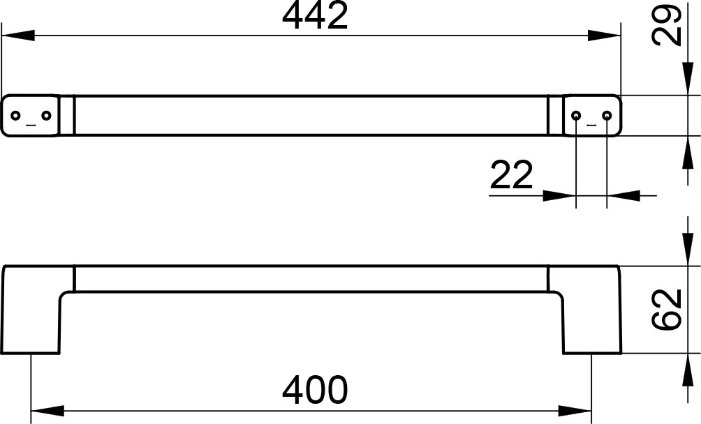 Полотенцедержатель Keuco Collection Moll 12701 010400 хром 12701010400 - 2