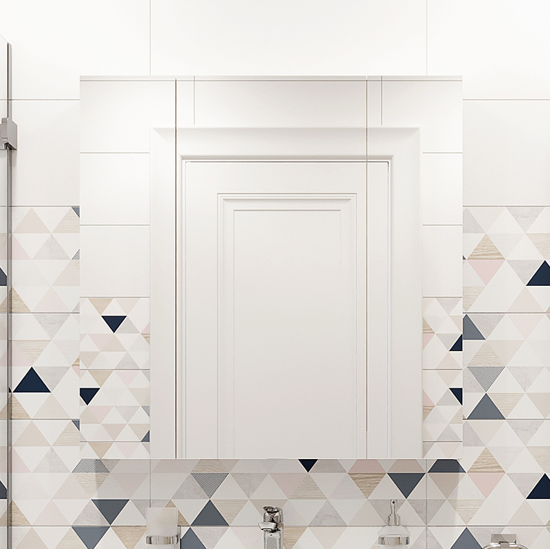 Мебель для ванной DIWO Элиста 80 столешница белый мрамор, раковина Moduo 55 Leaf 567797 - 9