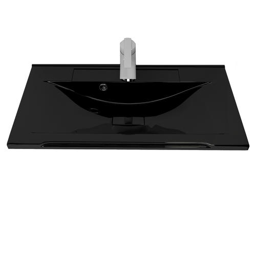 Раковина накладная Stella Polar Корвет 65 черный SP-00000903 - 0