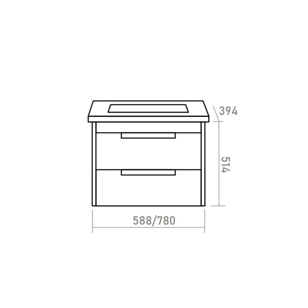 Тумба под раковину Brevita Ariana 60х52 белый  ARI-01060-0742Я - 6