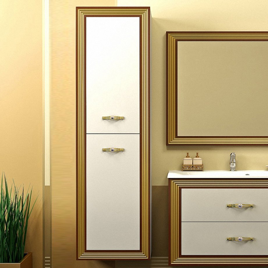 Шкаф-пенал Opadiris Карат золотая патина Z0000003939 - 1