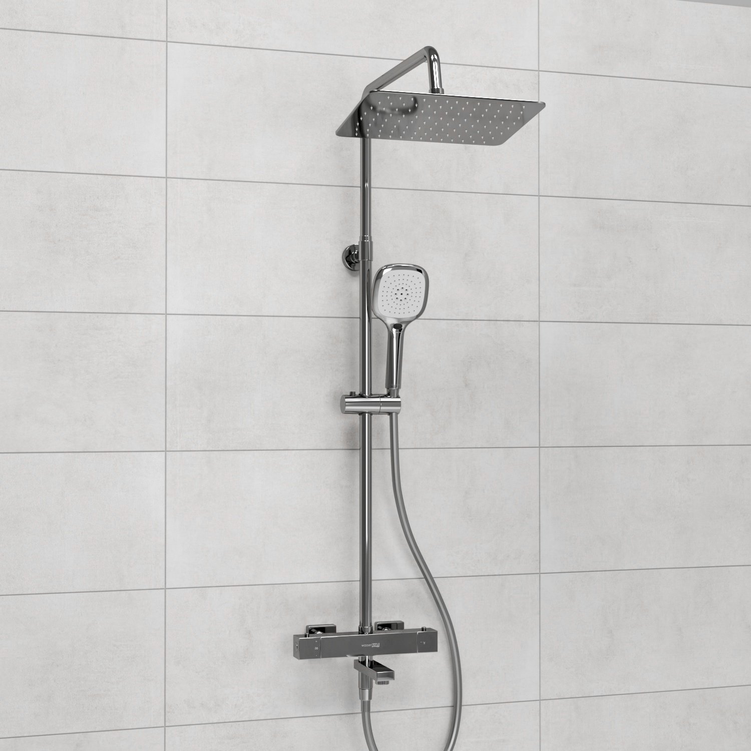 Душевая система WasserKraft 30 с термостатом хром A199.069.065.087.CH Thermo - 1